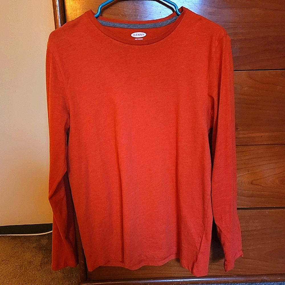 Men's Old Navy Orange Long Sleeve T-shirt (S)